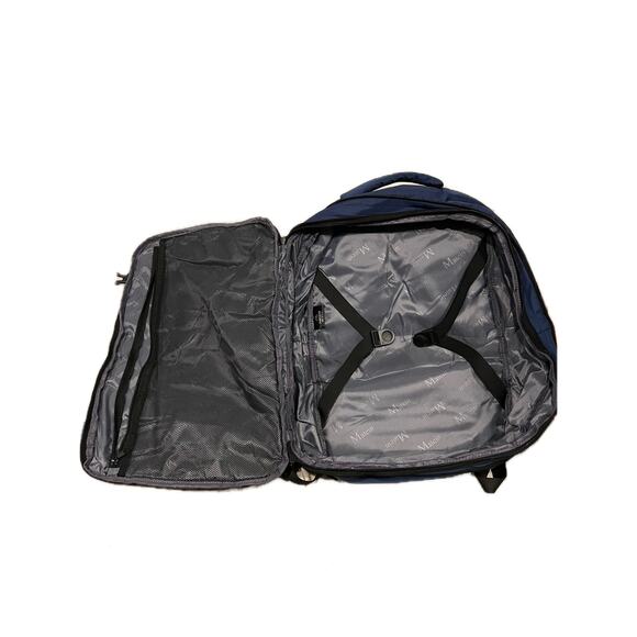 Matein Clamshell Blue Black Padded Backpack - Picture 3 of 3